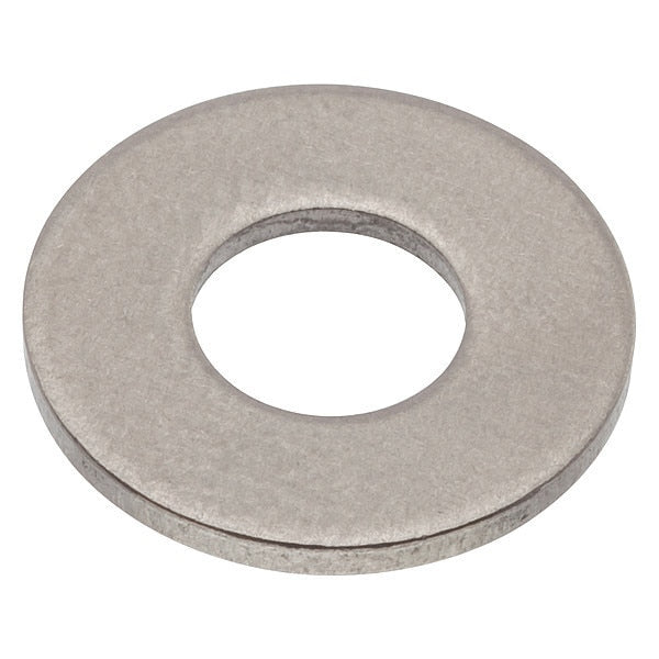 Flat Washer, Fits Bolt Size #10 , Titanium Plain Finish, 5 PK