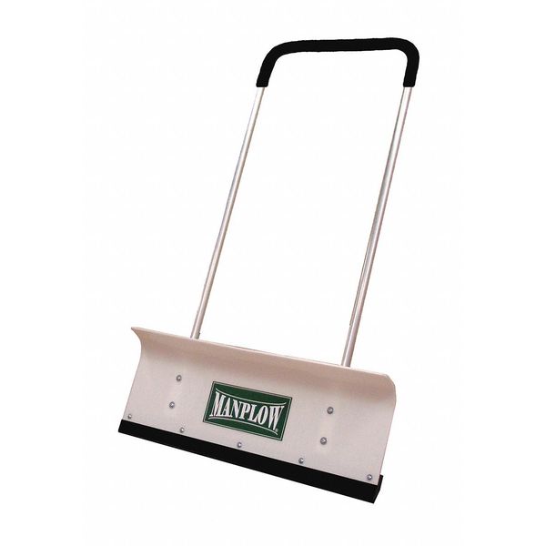 Snow Shovel, 48 in Aluminum U Handle Handle, HDPE Blade Material, 32 in Blade Width