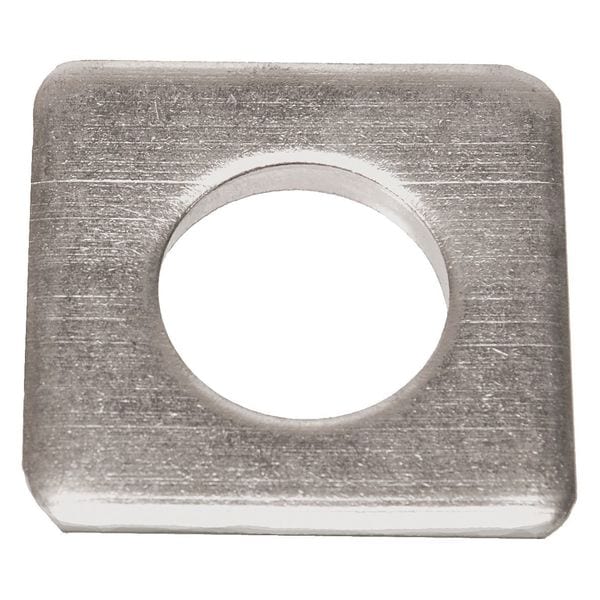 Square Washer, Fits Bolt Size 1 in 18-8 Stainless Steel, Plain Finish