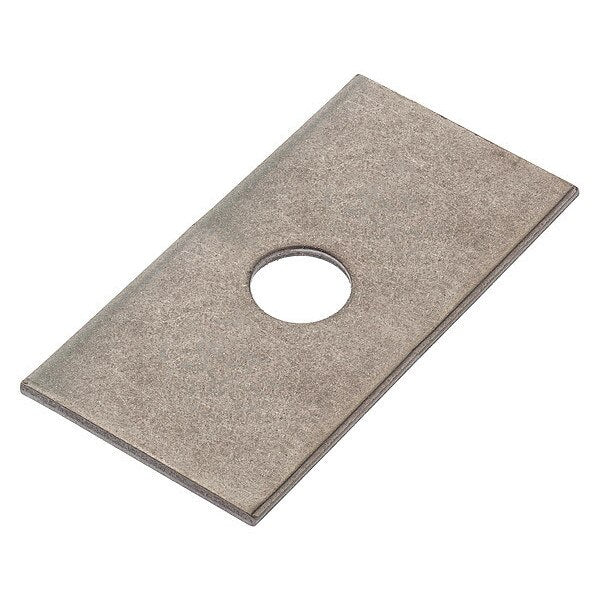 Square Washer, Fits Bolt Size 5/8 in 18-8 Stainless Steel, Plain Finish