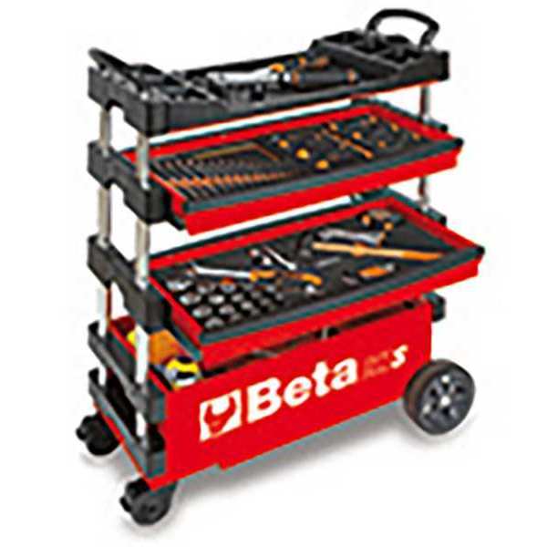 Tool Box Trolley with Handle, Gray