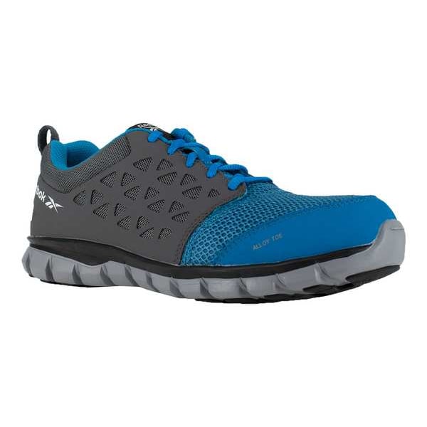Work Shoes, 8-1/2, EEEE, Blue, Alloy, Mens, PR