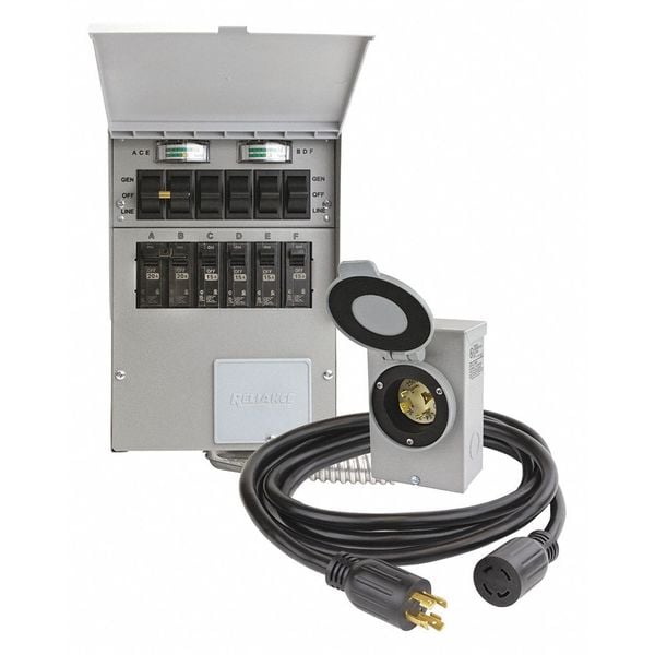 Manual Transfer Switch, 125/250V, 30A