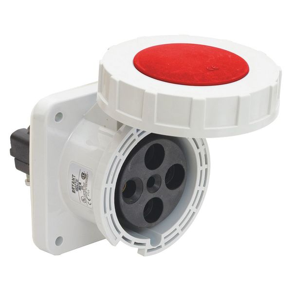 Pin/Sleeve Receptacle, 4 Wires, 3 Poles