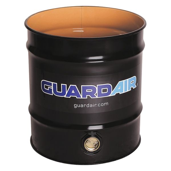Open Head Vacuum Drum, Steel, 20 gal, Unlined, Black