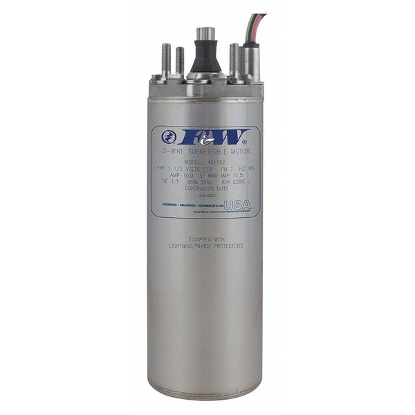 Deep Well Submersible Pump Motor, 3/4 HP