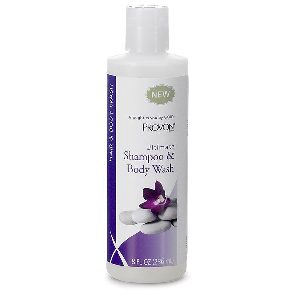 Ultimate Shampoo & Body Wash, 8oz Bottle, Herbal, PK48