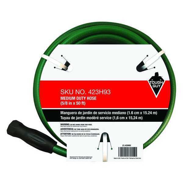 Water Hose, Cold, PVC, 50 ft., Green