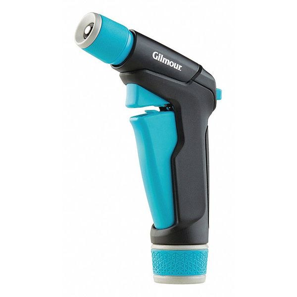 Pistol Grip Spray Nozzle, 100 psi, 2.5 to 5.0 gpm, Aqua