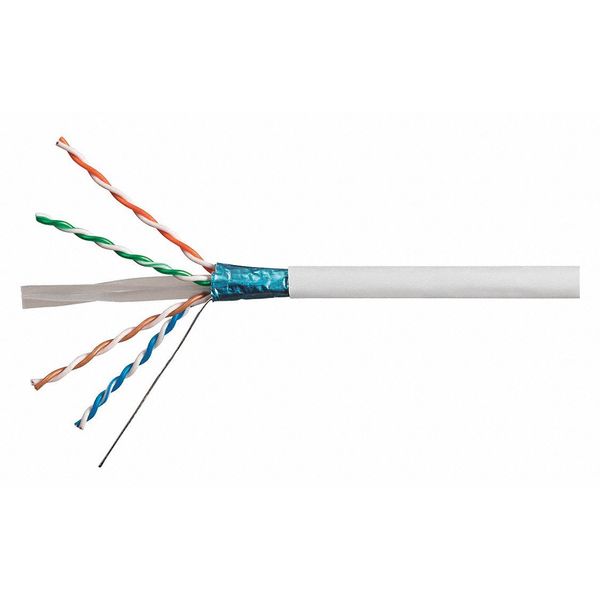 Data Cable, 1000 ft. L, White Jacket