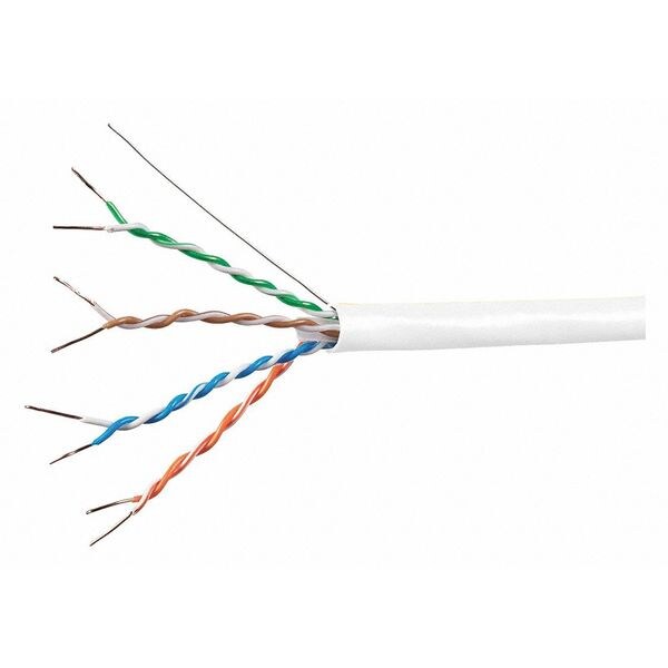Data Cable, 1000 ft. L, White Jacket