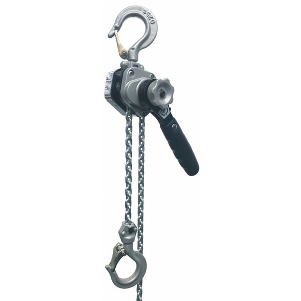 Lever Chain Hoist, 550 lb Load Capacity, 10 ft Hoist Lift, 13/16 in Hook Opening