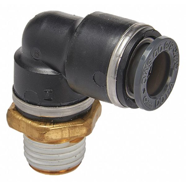 Male Elbow, Compression Type, Brass, PK2