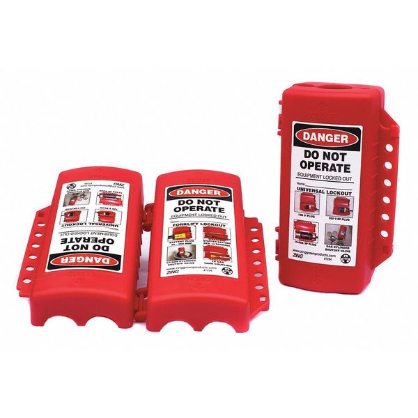 Plug Lockout, Red, 5/16