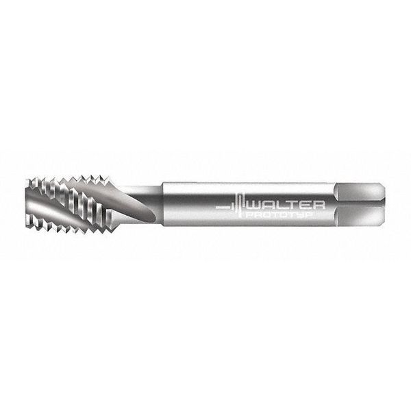 Spiral Flute Tap, M12-1.75, Plug, Metric Coarse, 3 Flutes, Uncoated