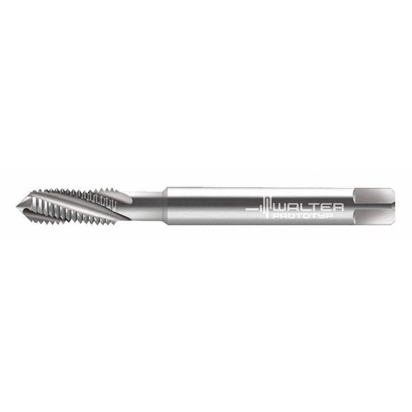 Spiral Flute Tap, M5-0.80, Plug, Metric Coarse, 3 Flutes, Uncoated