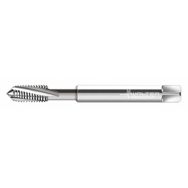 Spiral Flute Tap, M8-1.00, Plug, Metric Fine, 3 Flutes, Uncoated