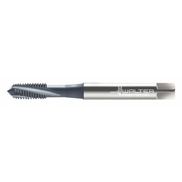 Spiral Flute Tap, M5-0.80, Plug, Metric Coarse, 3 Flutes, TiCN