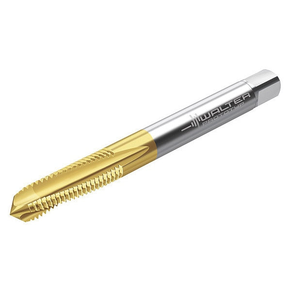 Spiral Flute Tap, M5-0.80, Plug, Metric Coarse, 3 Flutes, TiN