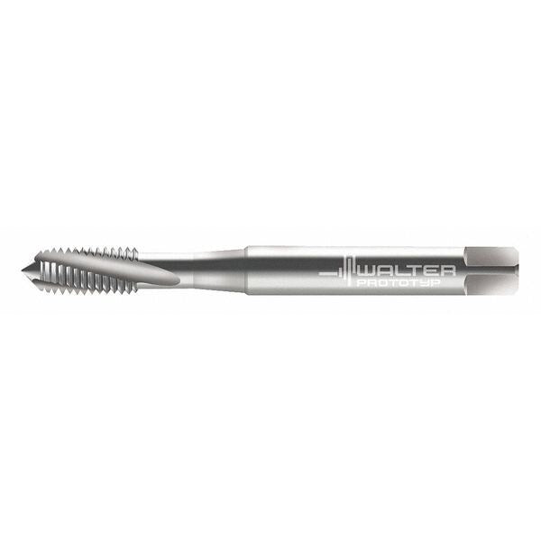 Spiral Flute Tap, M2.5-0.45, Plug, Metric Coarse, 3 Flutes, Uncoated