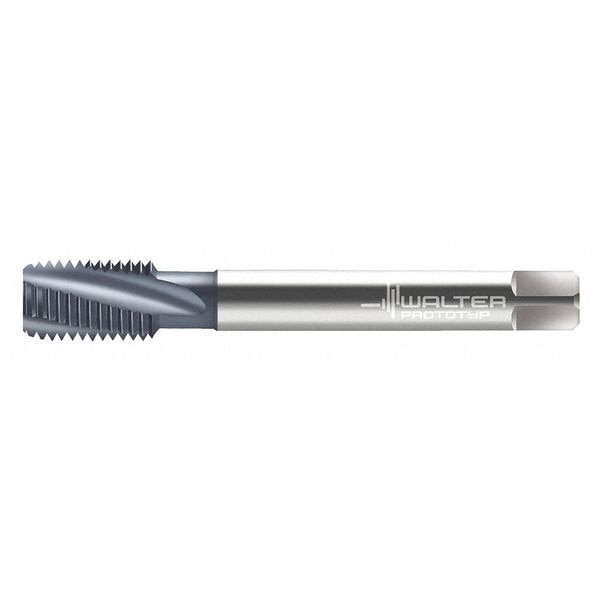 Spiral Flute Tap, M12-1.75, Plug, Metric Coarse, 3 Flutes, TiCN