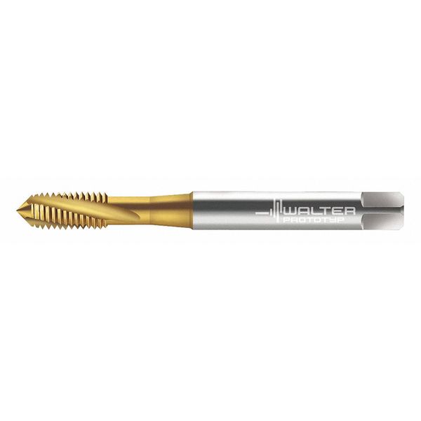 Spiral Flute Tap, M4-0.70, Plug, Metric Coarse, 3 Flutes, TiN