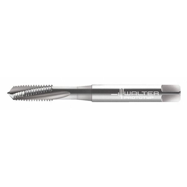 Spiral Flute Tap, M5-0.80, Plug, Metric Coarse, 3 Flutes, Uncoated