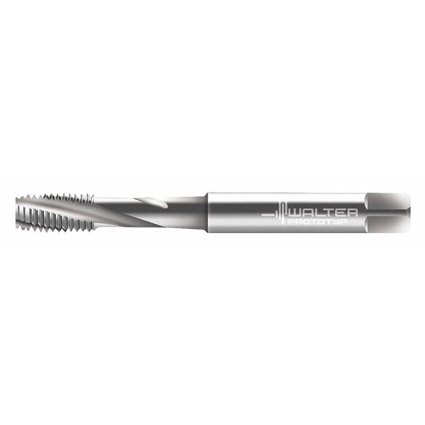 Spiral Flute Tap, M6-1.00, Plug, Metric Coarse, 3 Flutes, Uncoated