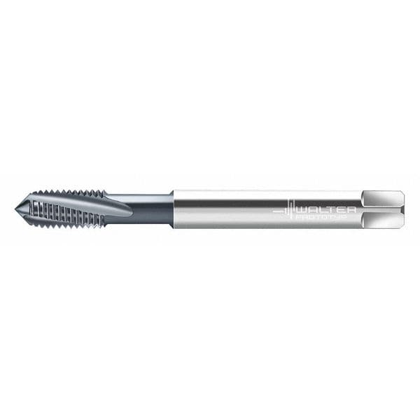 Spiral Flute Tap, M6-1.00, Plug, Metric Coarse, 3 Flutes, TiCN