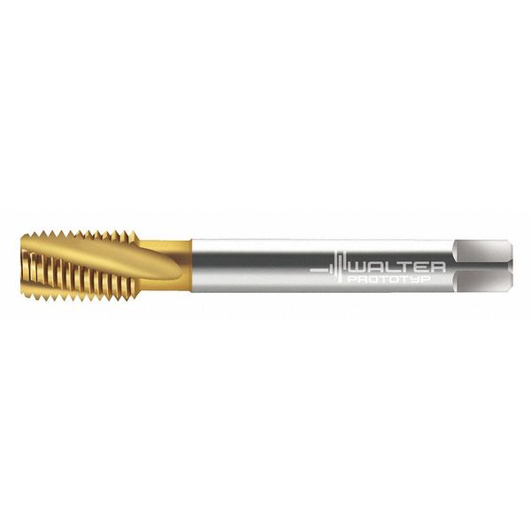 Spiral Flute Tap, M16-2.00, Plug, Metric Coarse, 3 Flutes, TiN