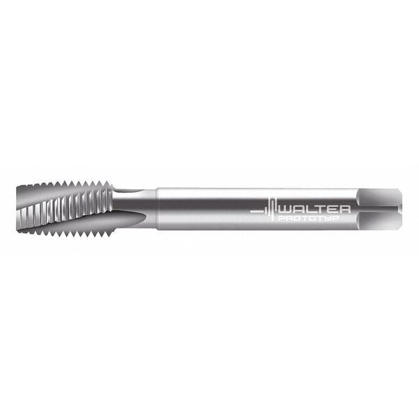 Spiral Flute Tap, M6-1.00, Plug, Metric Coarse, 3 Flutes, Uncoated