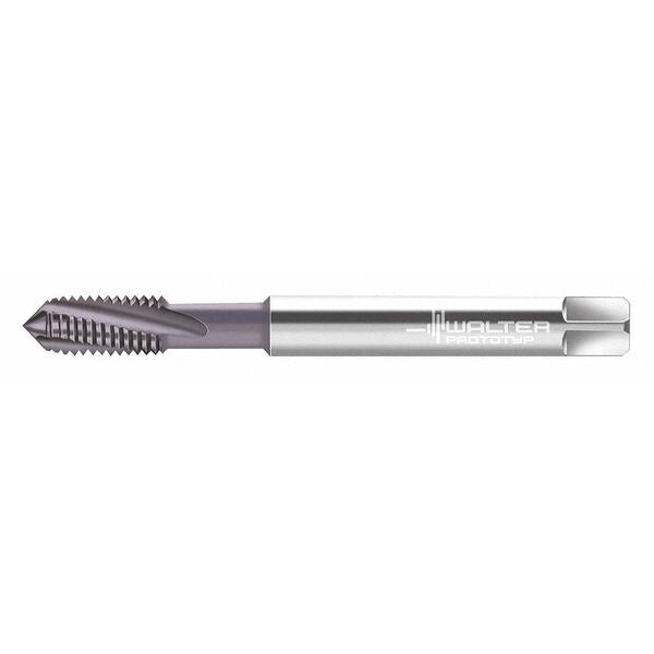 Spiral Flute Tap, M12-1.75, Plug, 4 Flutes, Metric Coarse