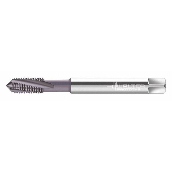 Spiral Flute Tap, M16-2.00, Plug, 4 Flutes, Metric Coarse