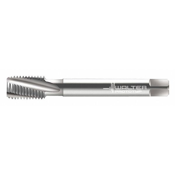 Spiral Flute Tap, M12-1.75, Plug, Metric Coarse, 3 Flutes, Uncoated
