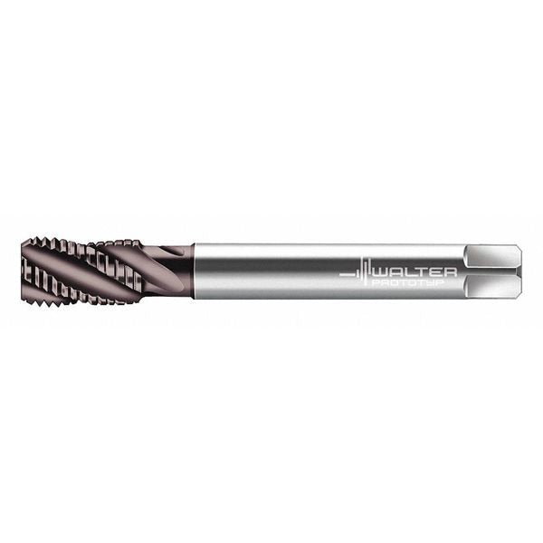 Spiral Flute Tap, M12-1.75, Modified Bottoming, 4 Flutes, Metric Coarse