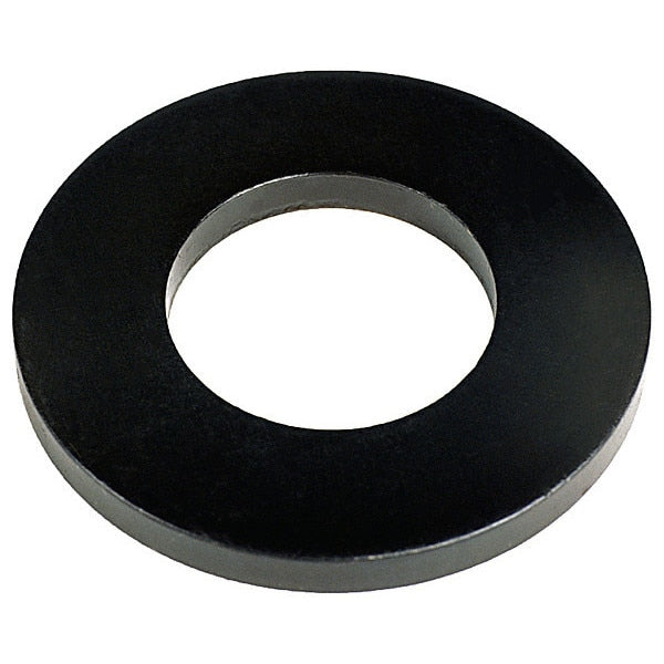 Flat Washer, Fits Bolt Size 3/8 in , Steel Black Oxide Finish, 25 PK