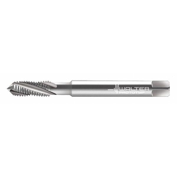 Spiral Flute Tap, #10-24, Plug, UNC, 3 Flutes, Uncoated