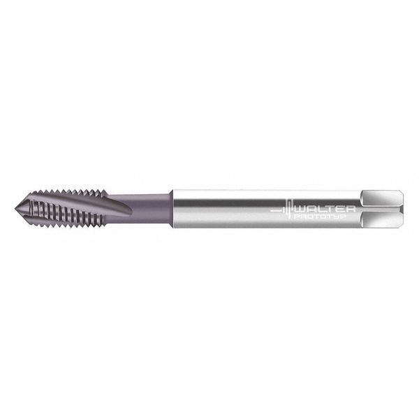 Spiral Flute Tap, #10-32, Plug, UNJF, 3 Flutes, AlCrN
