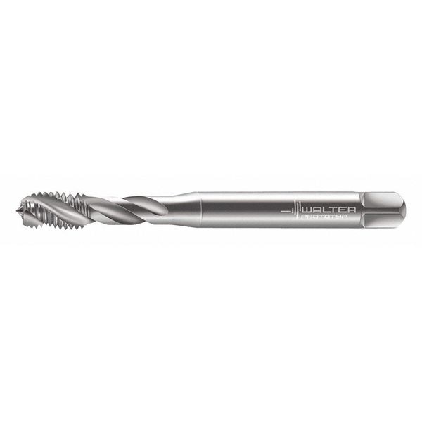 Spiral Flute Tap, M2.5-0.45, Plug, Metric Coarse, 3 Flutes, Uncoated