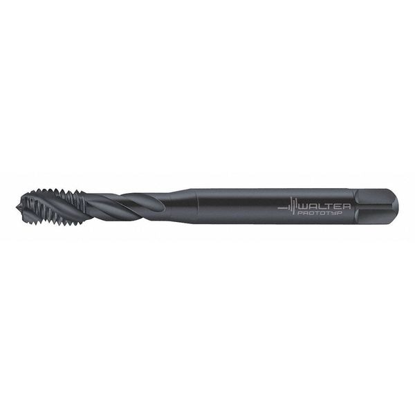 Spiral Flute Tap, M10-1.50, Plug, Metric, 3 Flutes, Steam Oxide