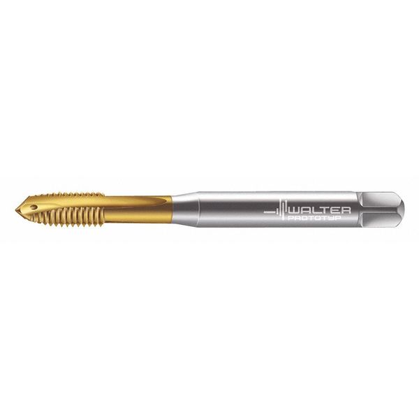 Spiral Point Tap, M8-1.25, Taper, Metric Coarse, 3 Flutes, TiN