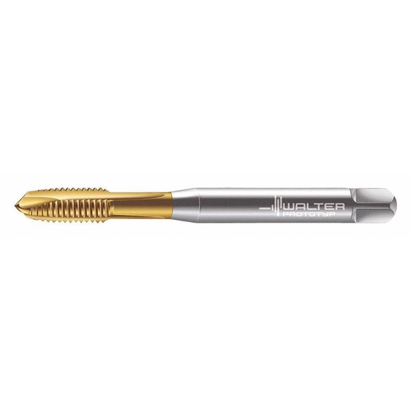 Spiral Point Tap, M8-1.25, Taper, Metric Coarse, 3 Flutes, TiN