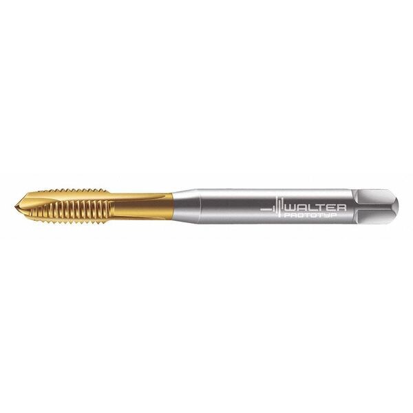 Spiral Point Tap, M4-0.7, Taper, Metric Coarse, 3 Flutes, TiN