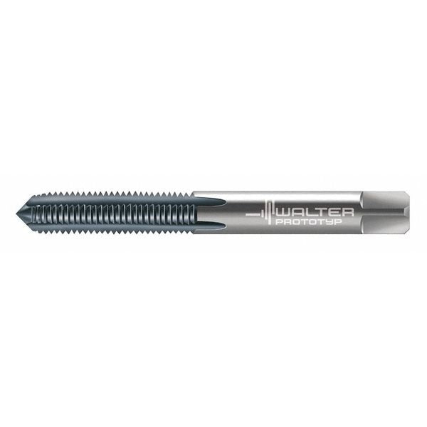 Straight Flute Hand Tap , M8-1.25 , Plug , 3 Flutes, Metric Coarse