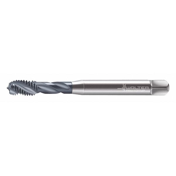 Spiral Flute Tap, M3-0.50, Plug, Metric Coarse, 3 Flutes, TiCN