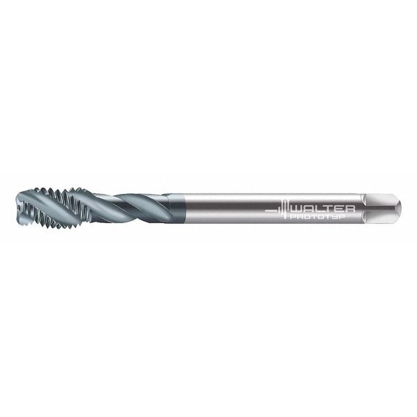 Spiral Flute Tap, M14-2.00, Plug, Metric Coarse, 3 Flutes, TiCN