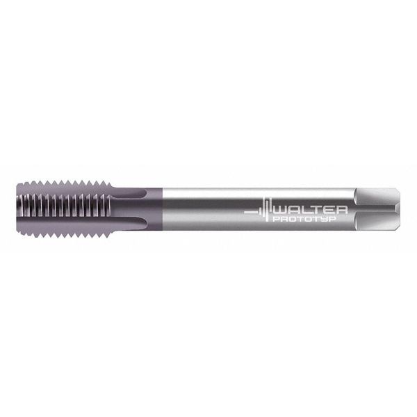 Straight Flute Hand Tap , M8-1.00 , Plug , 4 Flutes, Metric Fine