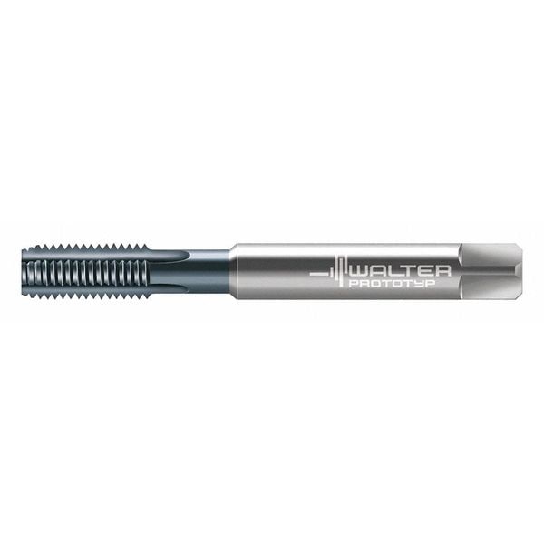 Straight Flute Hand Tap , M6-1.00 , Plug , 3 Flutes, Metric Coarse
