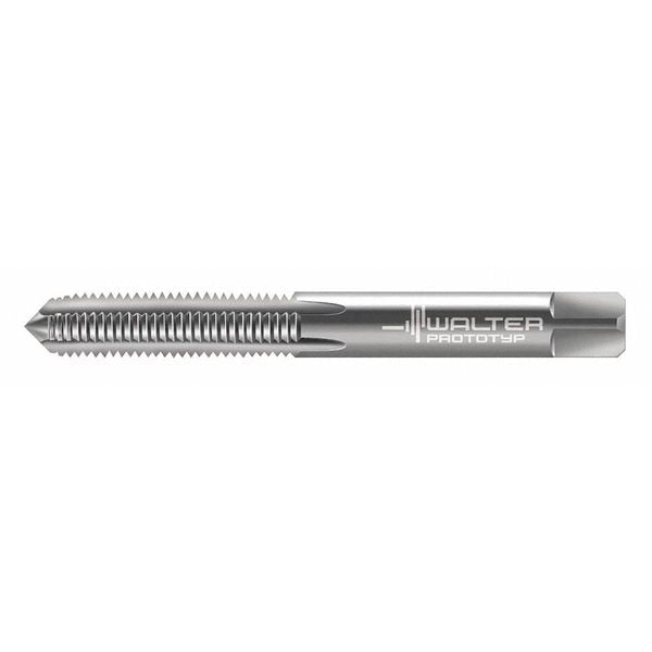 Straight Flute Hand Tap , M6-1.00 , Plug , 3 Flutes, Metric Coarse