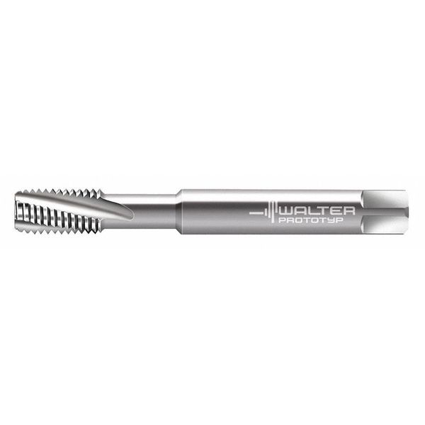 Spiral Flute Tap, M5-0.80, Plug, Metric Coarse, 3 Flutes, Uncoated
